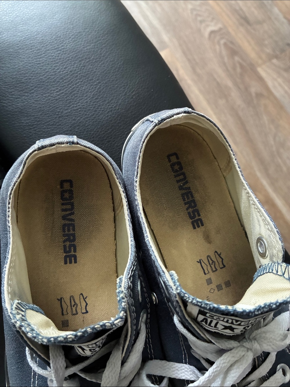 Converse Top Sneakers - Navy Blue & White - Picture 2 of 6